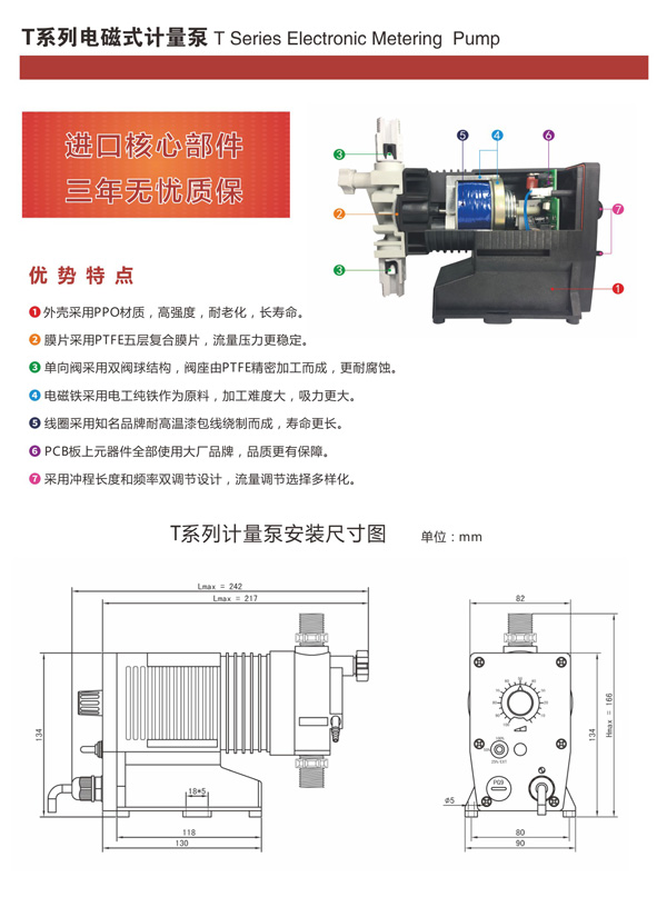 T系列电磁式计量泵